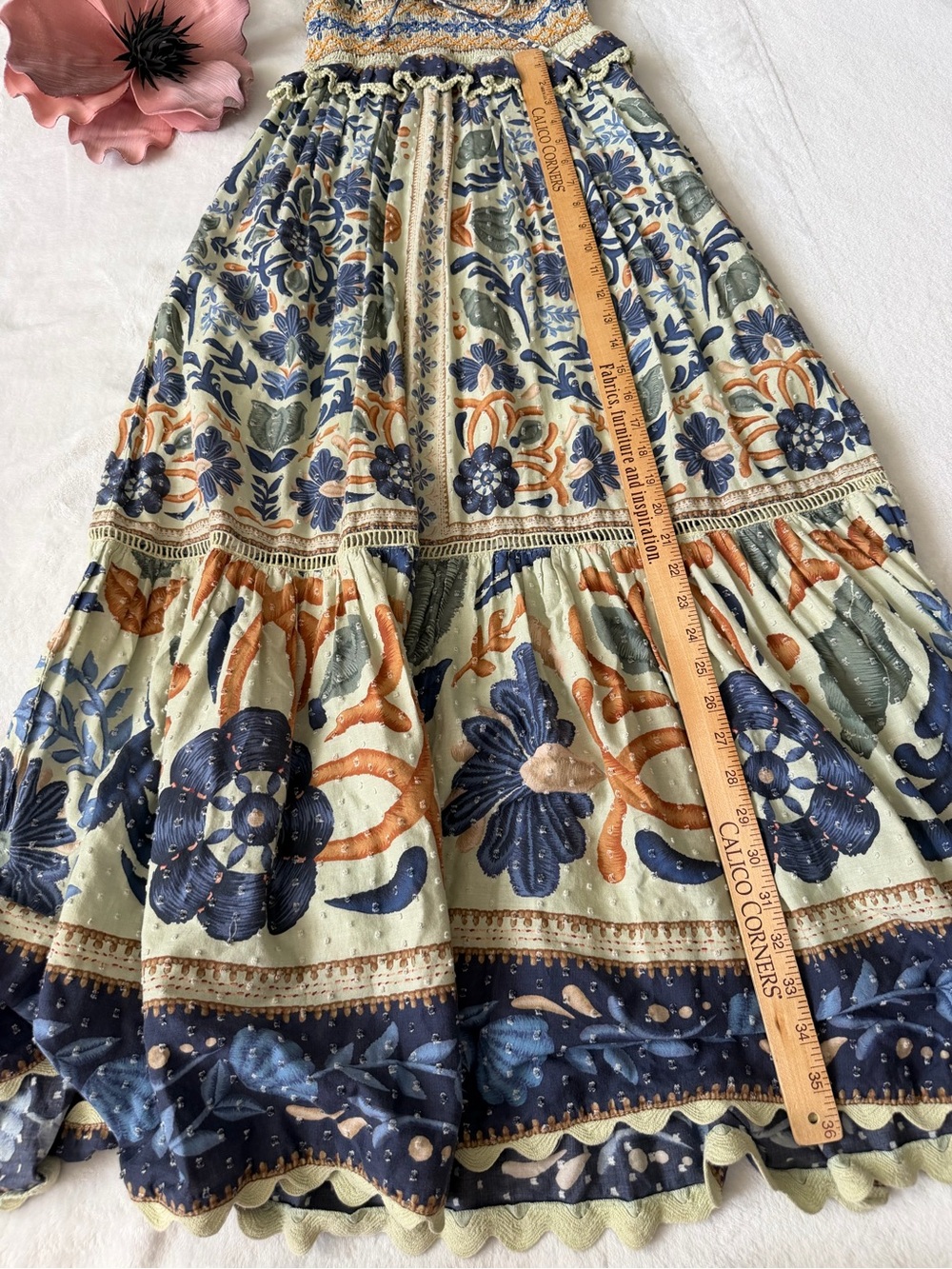 Farm Rio Ocean tapestry maxi dress XS - Picture 8 of 10